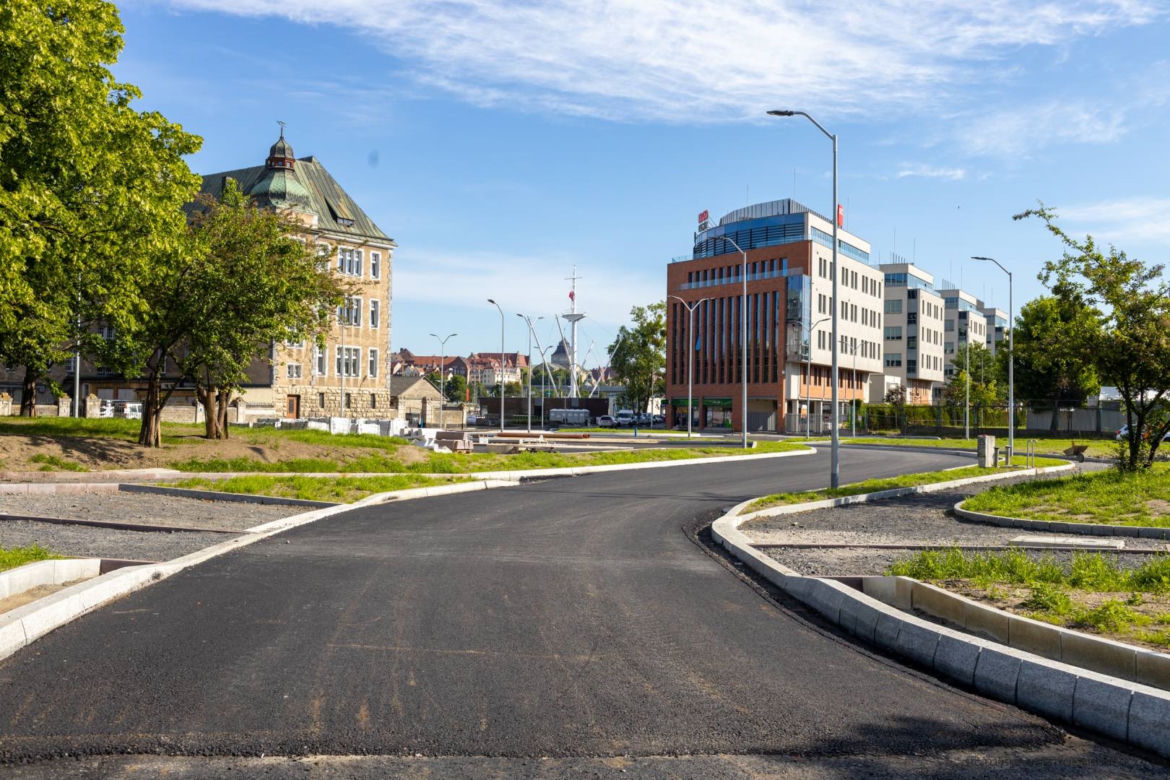 Przebudowa układu drogowego na Międzyodrzu - czerwiec 2022