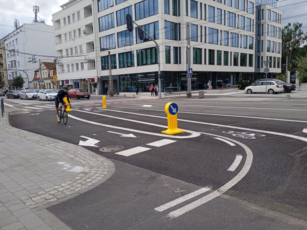 Ścieżka rowerowa przy Parku Centralnym w Gdyni
