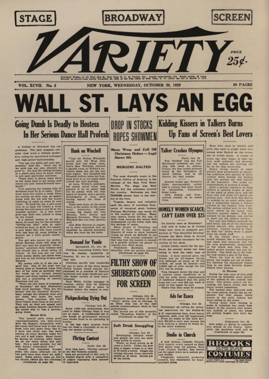 Krach na Wall Street z 1929r.