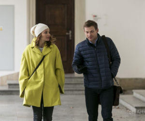 Barwy szczęścia odc. 1304. Agnieszka Walczak (Anna Dereszowska), Łukasz Sadowski (Michał Rolnicki)