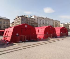 Miasteczko szczepień na Rynku Głównym