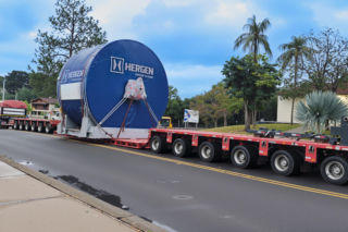 Transport cylindra Yankee z Brazylii do Iławy
