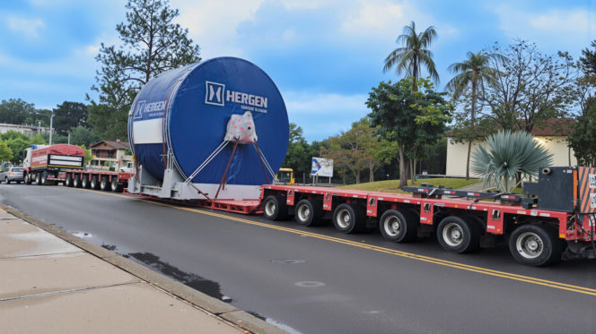 Transport cylindra Yankee z Brazylii do Iławy