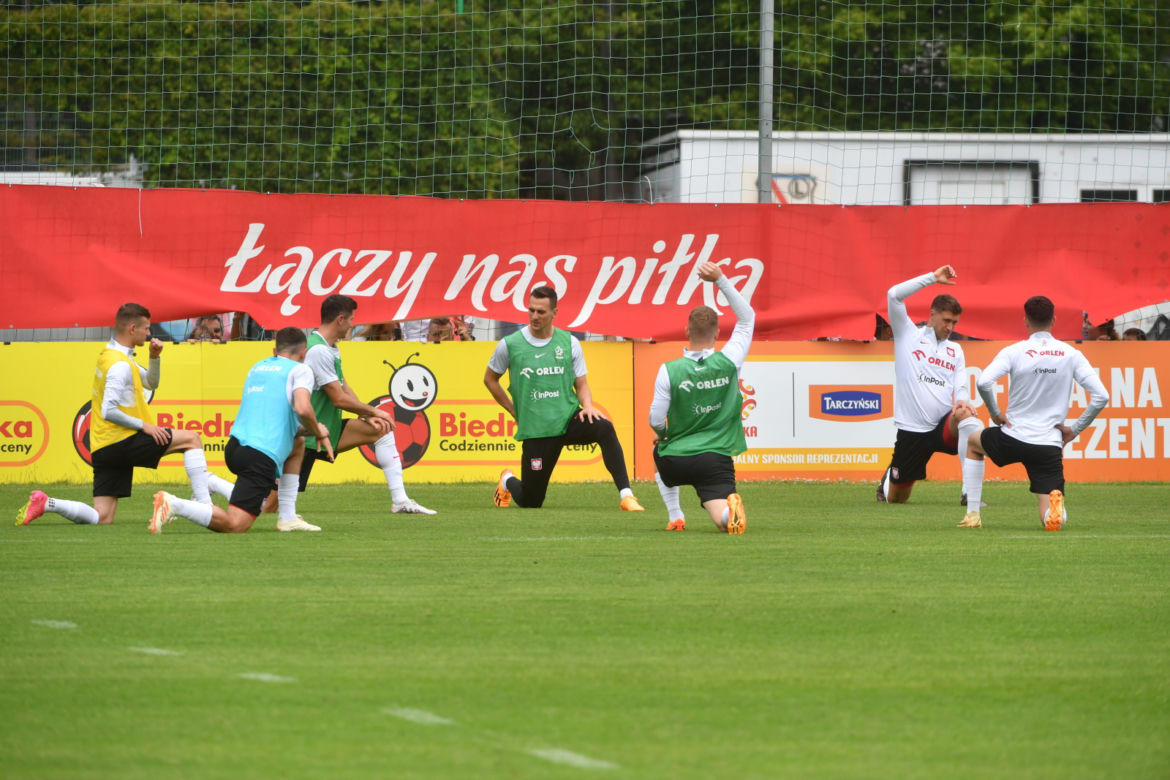 Trening piłkarskiej reprezentacji Polski