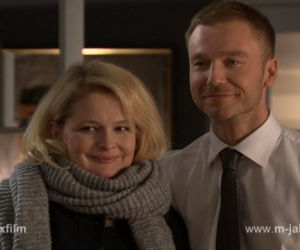 M jak miłość odc. 1071. Marta (Dominika Ostałowska), Andrzej Budzyński (Krystian Wieczorek)