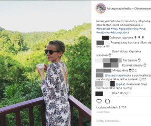 Katarzyna Zielińska na majówce