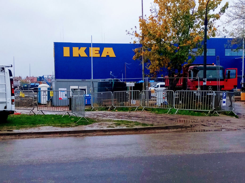 Budowa sklepu IKEA w Szczecinie - październik 2020