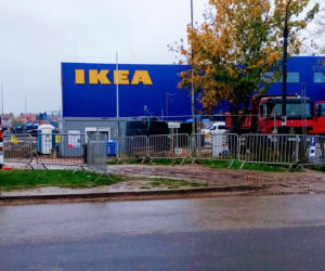 Budowa sklepu IKEA w Szczecinie - październik 2020