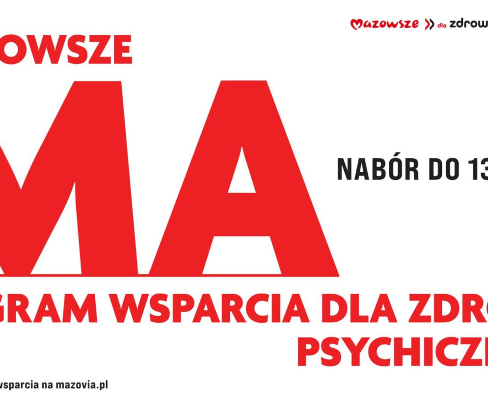 Ruszył nabór wniosków do programu „Mazowsze dla zdrowia psychicznego”
