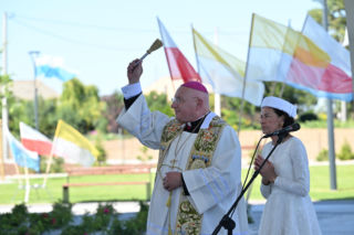 Poświęcenie pomnika Matki Boskiej w Konotopiu