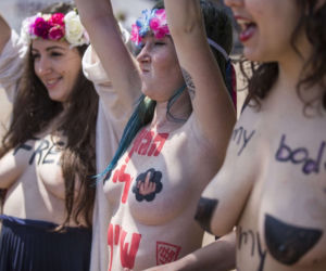 Protest Femen w Tel Awiwie