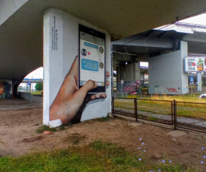 Nowy mural na filarze Trasy Zamkowej