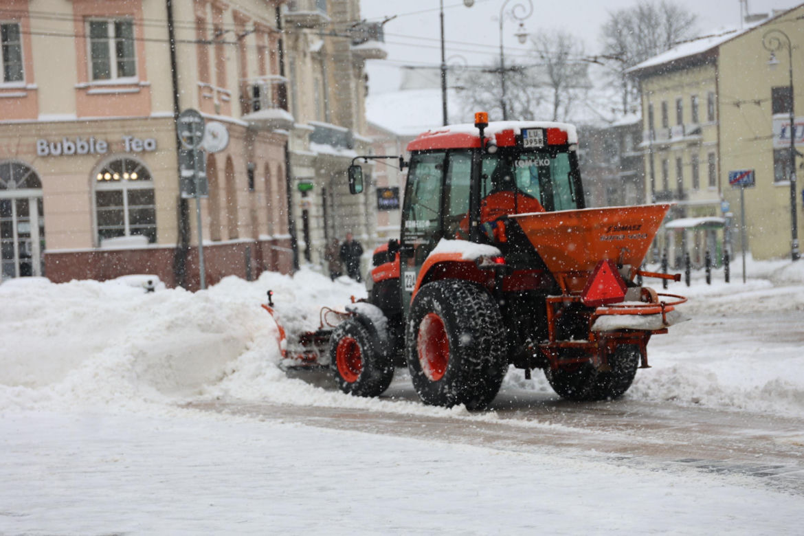 Śnieżyca w Lublinie