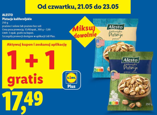promocja na pistacje w Lidlu