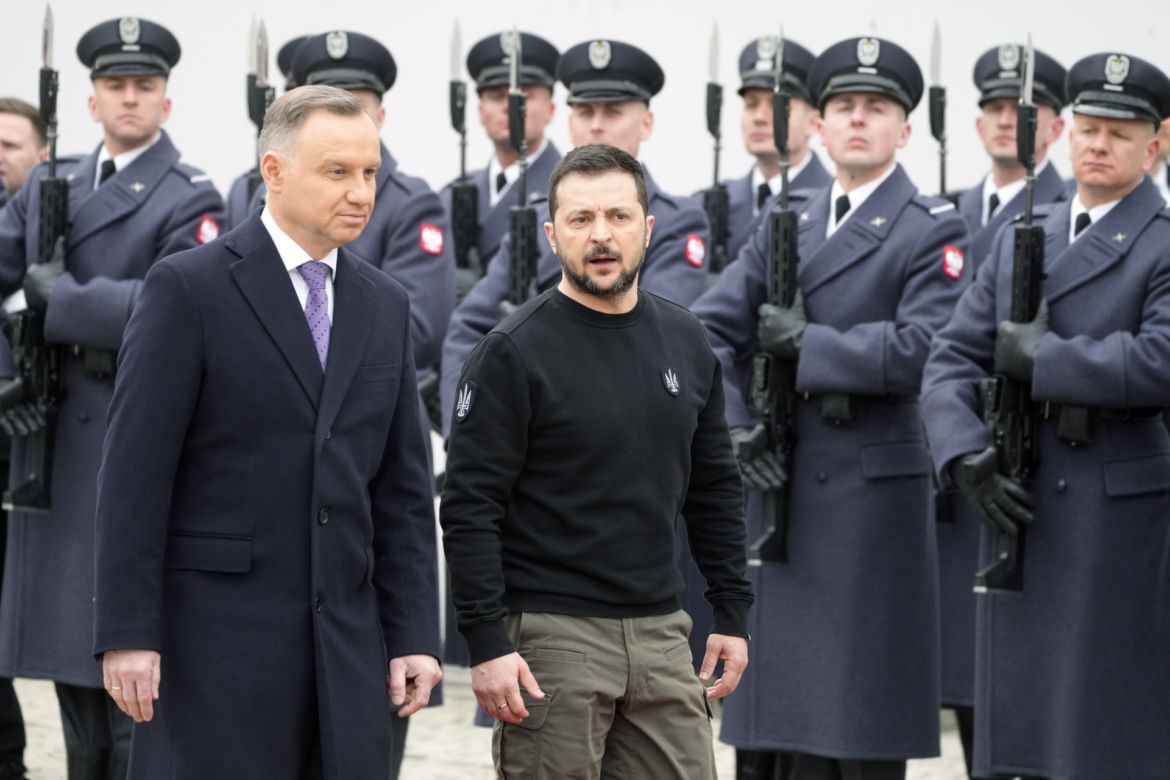 Zełenski z żoną w Pałacu Prezydenckim. Tak przywitał ich Duda