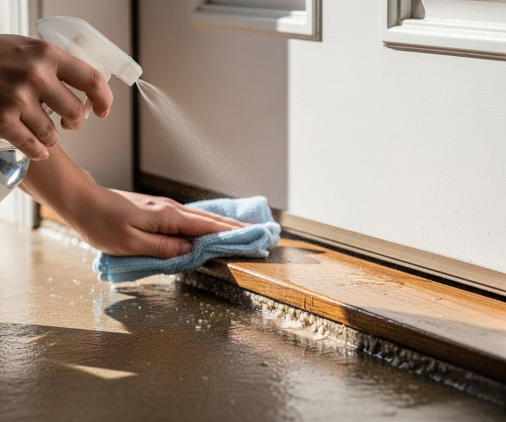 dlaczego warto popsikać drzwi wejściowe roztworem z octu?