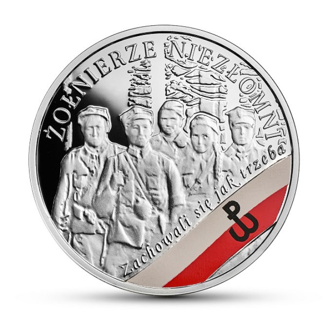 "Wyklęci" na monecie.