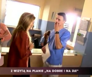 Pytanie na śniadanie. Mateusz Damięcki i Kamilla Baar na planie Na dobre i na złe