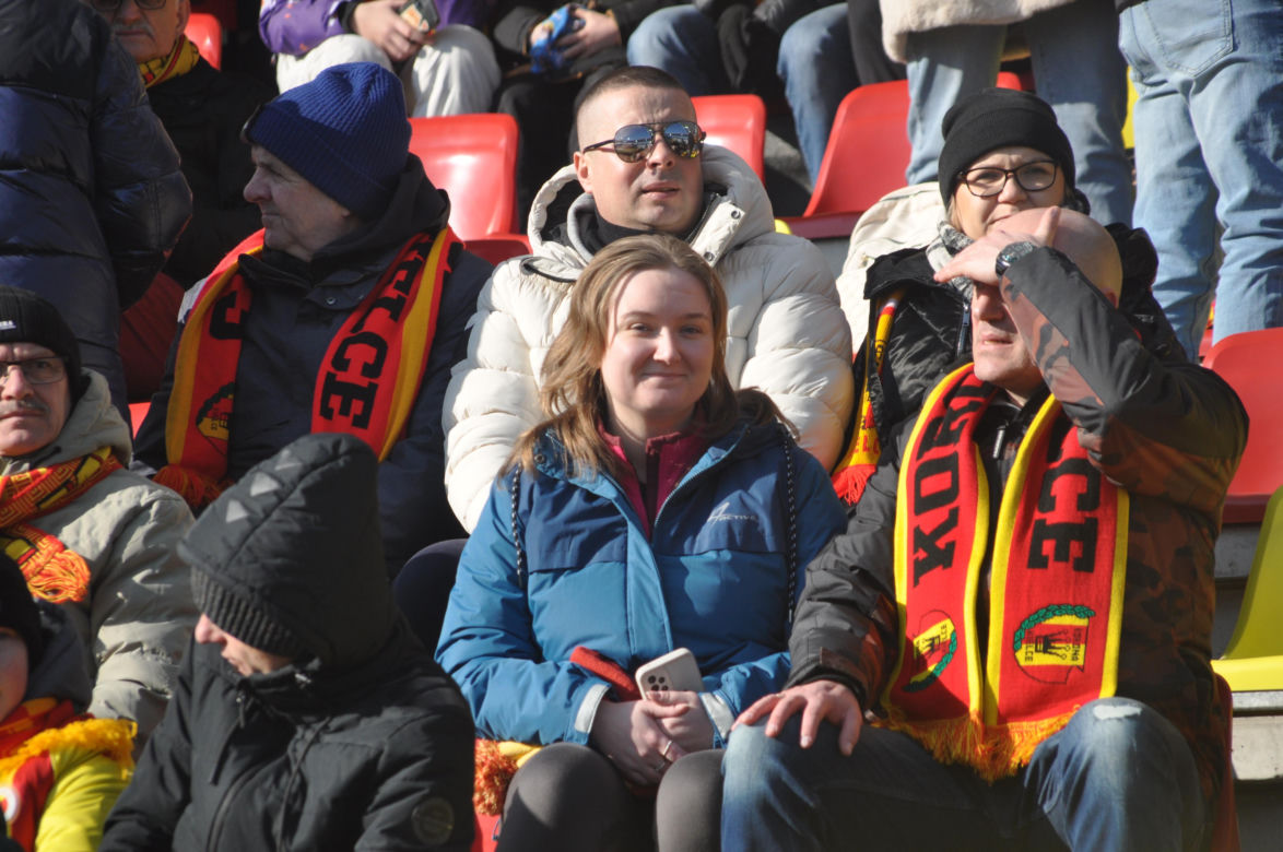 Korona Kielce - Motor Lublin. Kibice na Exbud Arenie
