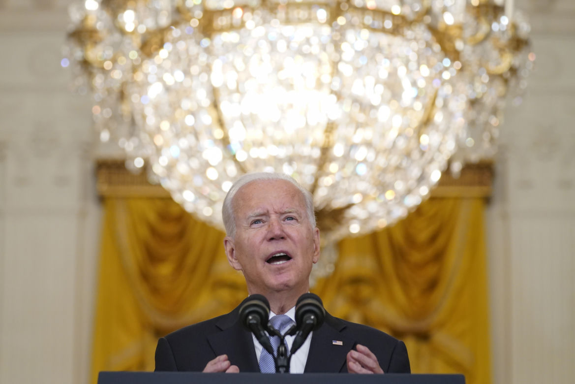 Prezydent USA Biden przedstawia stanowisko w sprawie Afganistanu 