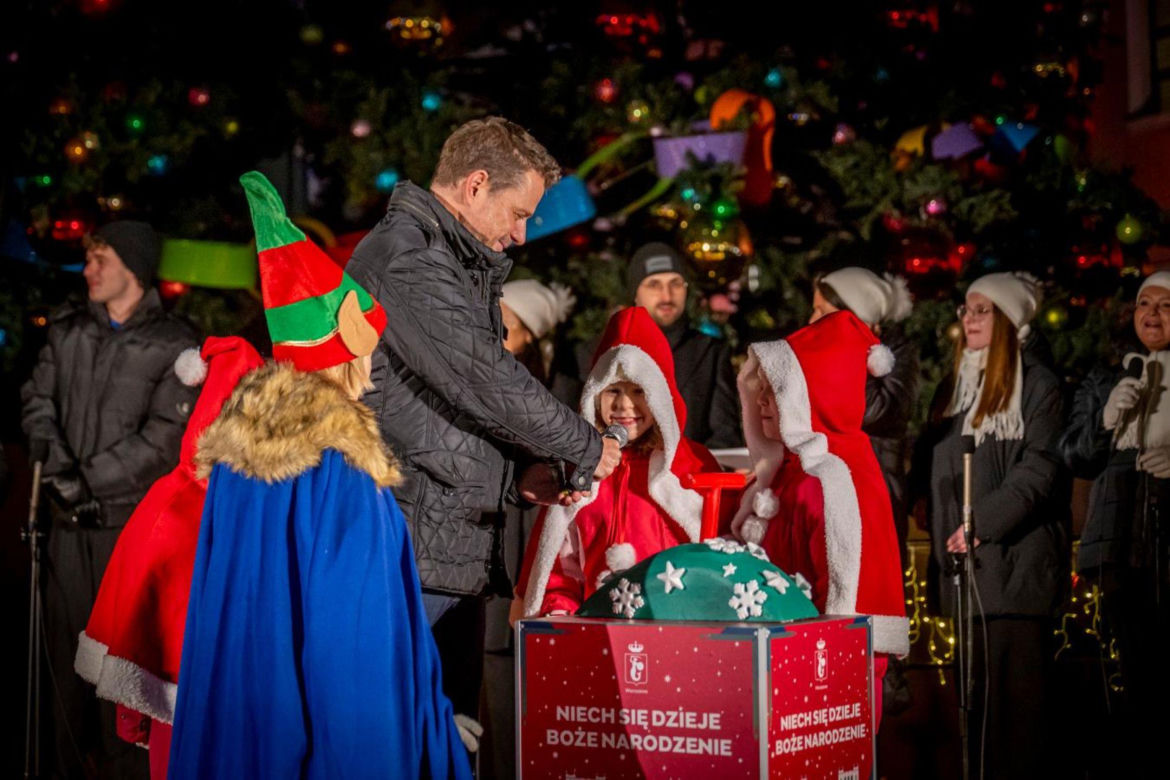 Świąteczna iluminacja 2025/2026 w Warszawie
