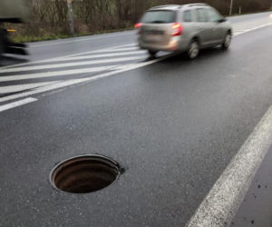 Opole. Utrudnienia na Obwodnicy Północnej! Niebezpieczna dziura w ziemi! [ZDJĘCIA]