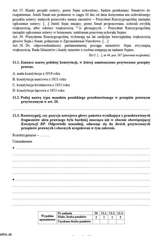 Matura 2017 wos rozszerzony