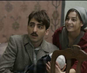 Czas honoru 7 sezon. Lena (Agnieszka Więdłocha), Romek Sajkowski (Piotr Żurawski)