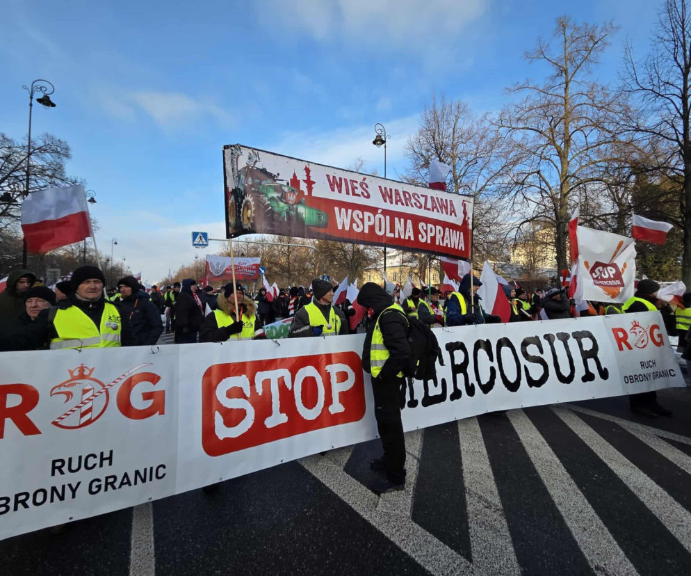 Protest rolników w Warszawie. Tak wygląda piątkowa manifestacja [ZDJĘCIA]