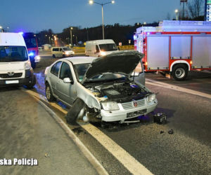 Wypadek na rondzie Św. Urbana w Zielonej Górze