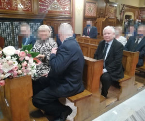 Jarosław Kaczyński na ślubie państwa  Kurskich