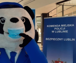 Policja i sanepid przestrzegali i informowali mieszkańców Lublina o obowiązku noszenia maseczek