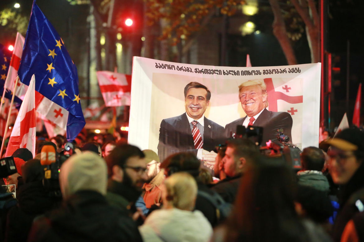 Protesty w Tbilisi