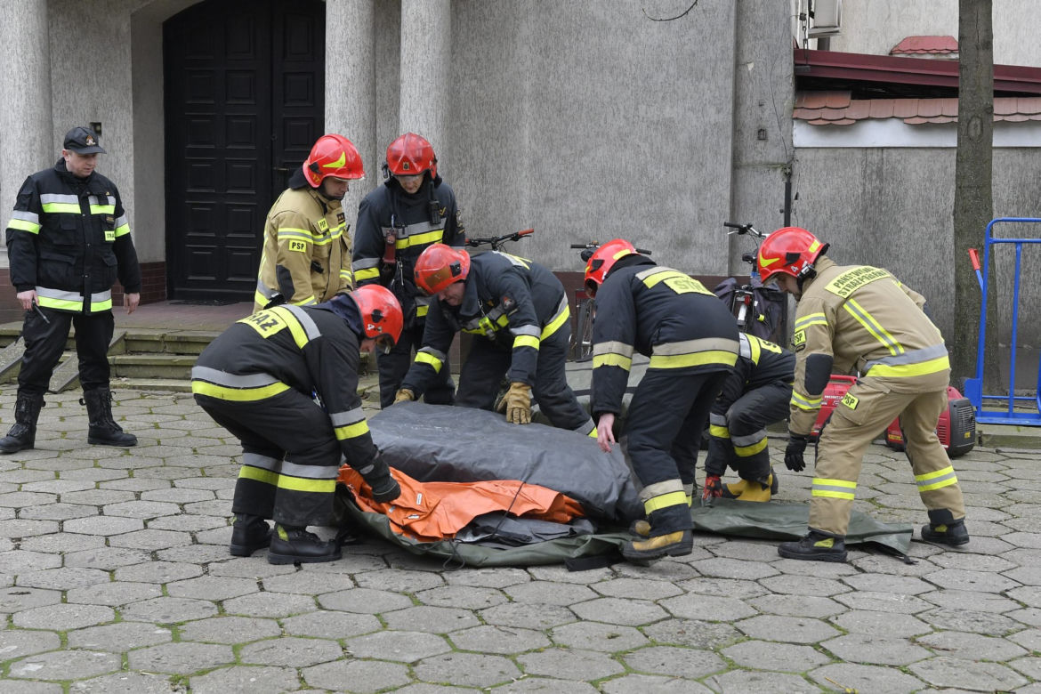 Ćwiczenia w szpitalu wolskim w przeciwdziałaniu rozprzestanianiu się koronawirusa