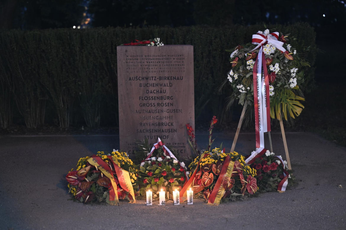 Uroczystości ku czci ofiar Rzezi Woli na Cmentarzu Powstańców Warszawy