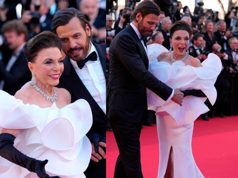 Ma 92 lata, a wygląda młodziej niż 30 lat temu. Joan Collins zachwyca w Cannes