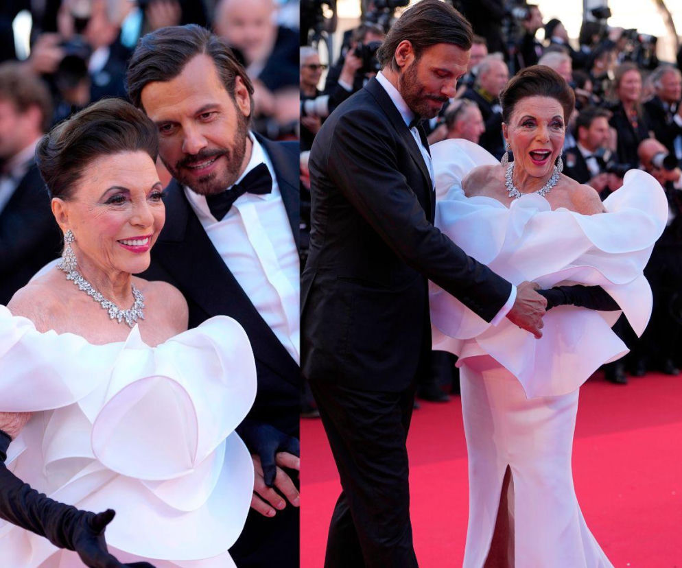 Ma 92 lata, a wygląda młodziej niż 30 lat temu. Joan Collins zachwyca w Cannes