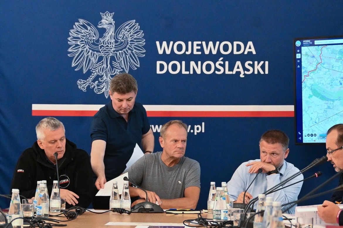 Powódź 2024: Spotkanie premiera z wojewodami