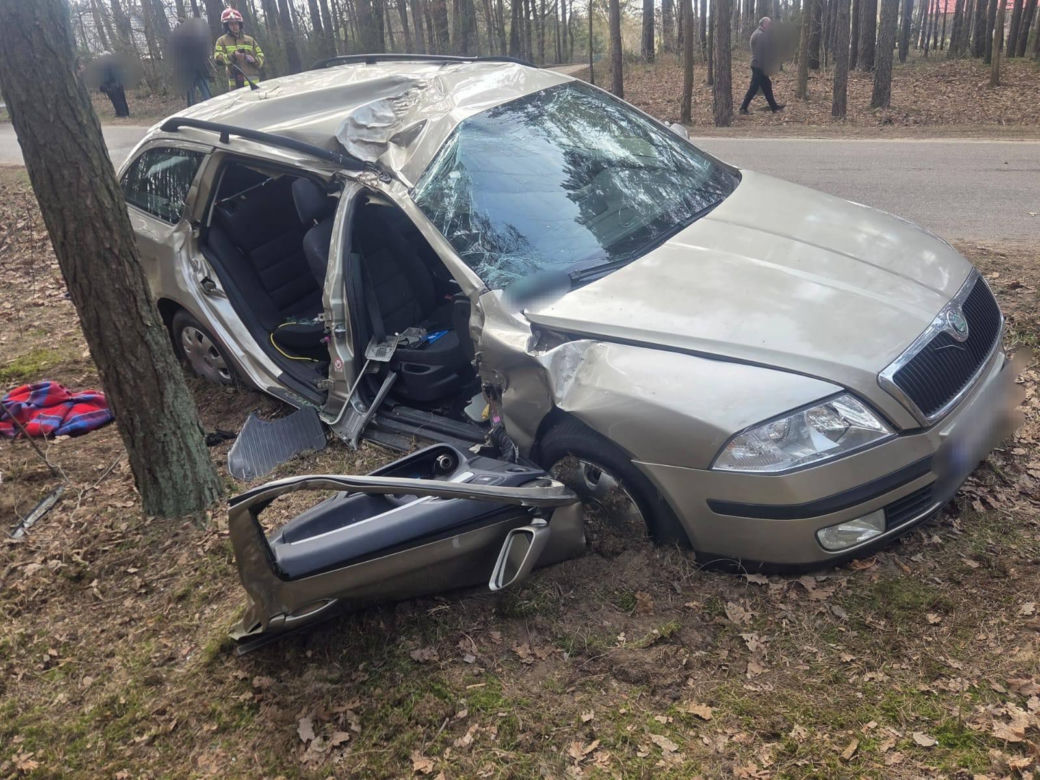 Wypadek w okolicach miejscowości Popielżyn-Zawady (31.03.2026)