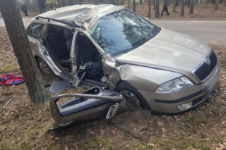 Wypadek w okolicach miejscowości Popielżyn-Zawady (31.03.2026)
