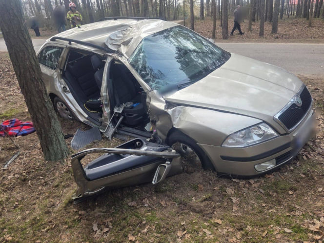 Wypadek w okolicach miejscowości Popielżyn-Zawady (31.03.2026)