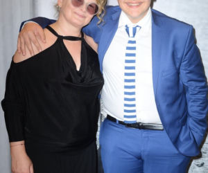 Dominika Ostałowska i jej syn Hubert Zduniak