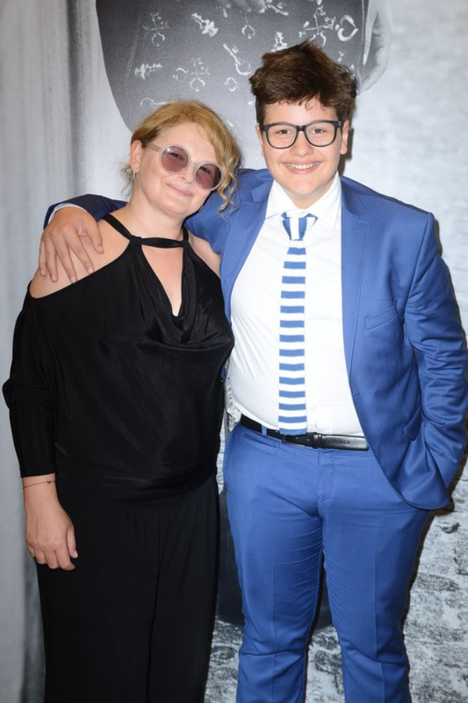 Dominika Ostałowska i jej syn Hubert Zduniak