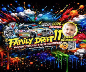 Ryk silników i kłęby dymu! Nadchodzi 11. Jadar Family Drift w Jedlińsku! W tym roku jedziemy dla Dominika!