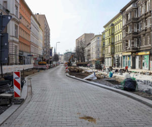 Przebudowa alei Wojska Polskiego - kwiecień 2022