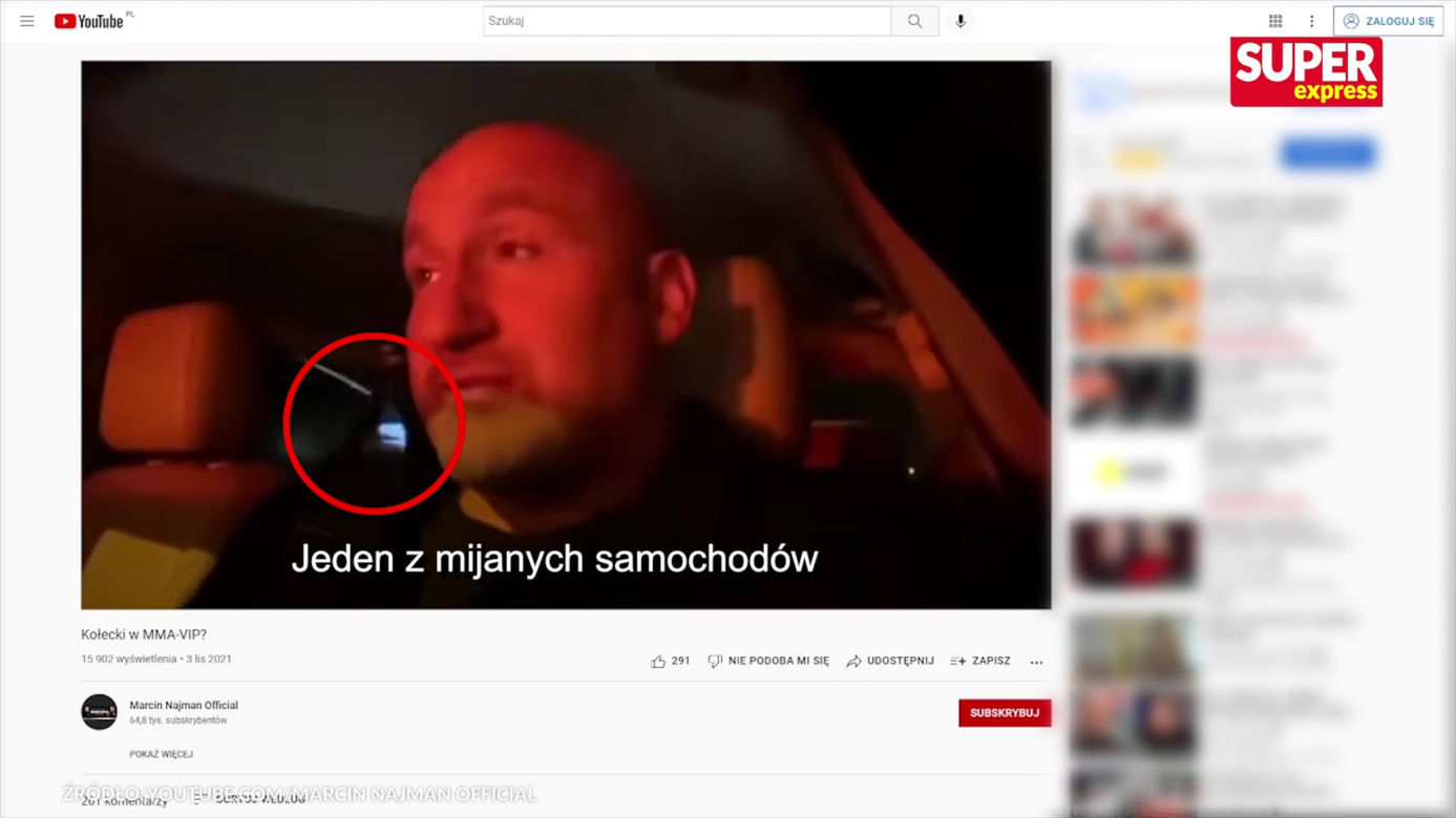 Marcin Najman jeździł autem mimo zakazu