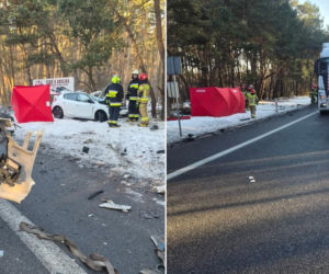 Tragiczny wypadek pod Włocławkiem. Nie żyje młody kierowca [ZDJĘCIA]