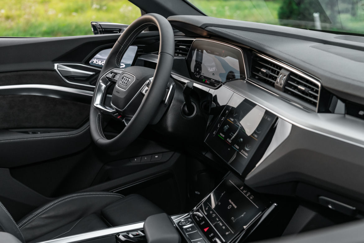 Wnętrze Audi e-tron Sportback 55 quattro S line