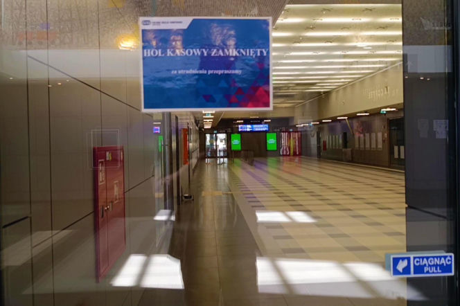 Awaria na dworcu w Szczecinie