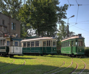 Najstarsza zajezdnia tramwajowa w Łodzi sfotografowana przez Radka Stępnia z Urban Explorers Łódź